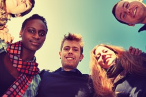 huddling-friends Love one another as I have loved you